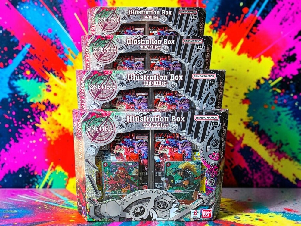 One Piece TCG Illustration Box Vol 8  Kid/Killer Booster Packs - Factory Sealed
